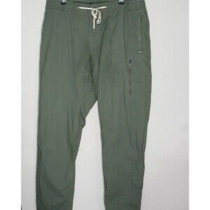 Vuori Ripstop Pants Mens Size XL Drawstring Style V412 Green Stretch Ex Cond